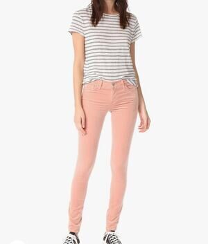 AG Adriano Goldschmied legging super skinny rose velvet opulent pants womens 27